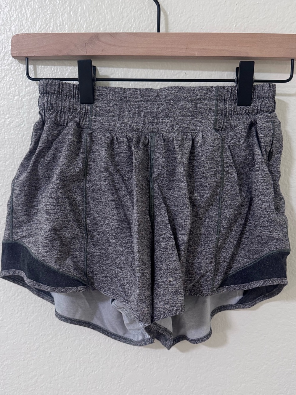 lululemon athletica Heathered Gray Athletic Shorts